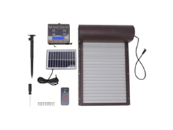 Guia de Moda Solar Automática para Galinheiro com Sensor de Luz, Temporizador e Telecontrole LAXISCREED