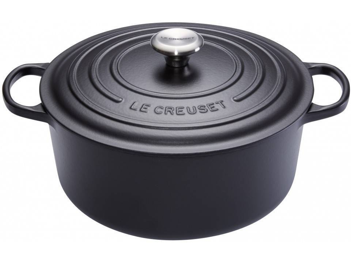 Le Creuset - Cocotte Red. Signature 22 Negro Mate 21177220000430