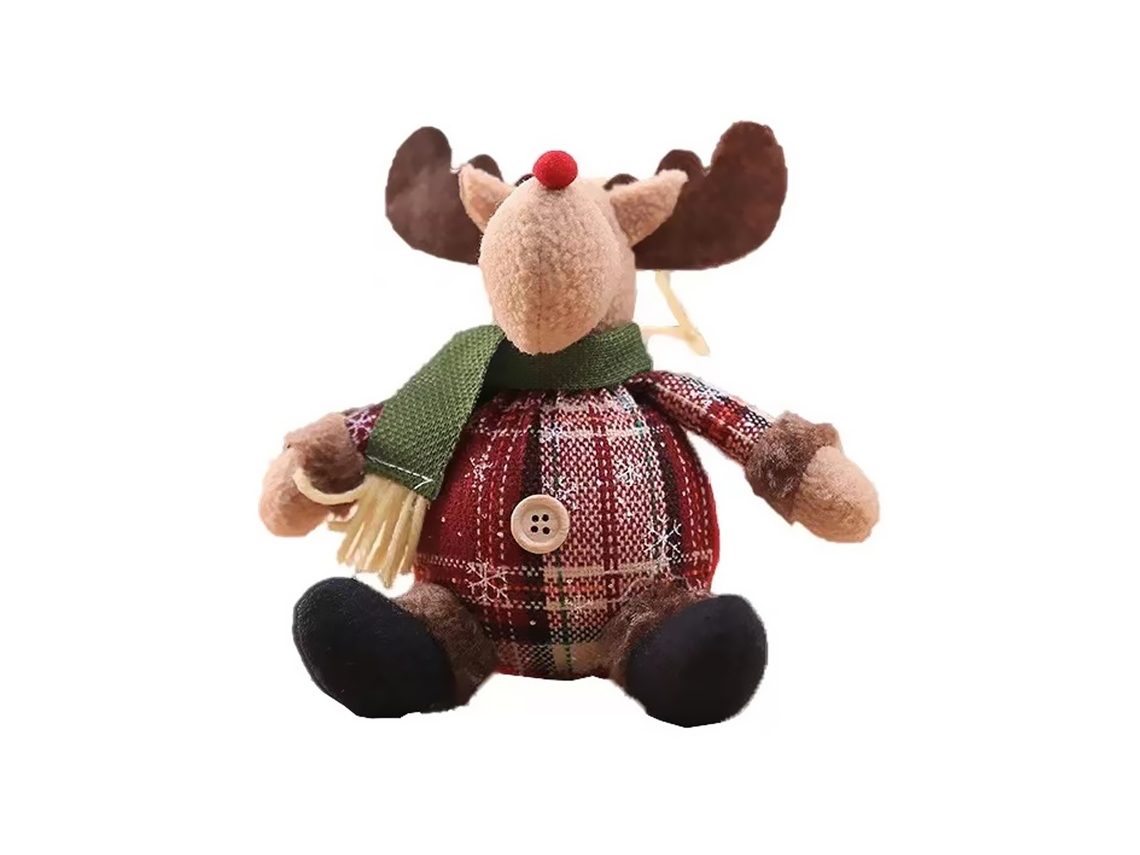 Boneco de Natal de Madeira Duende Sentado LAXISCREED