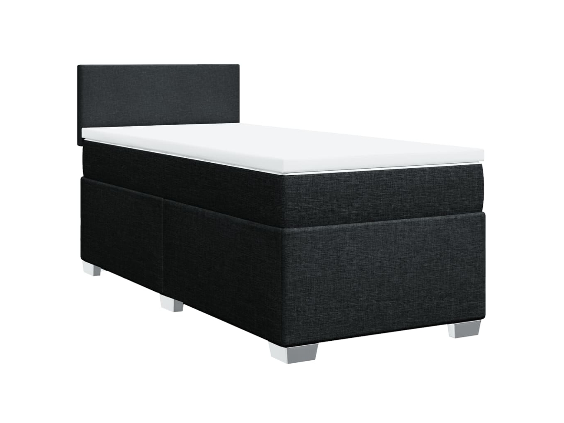 Cama com Molas/colchão 90x200 Cm Tecido Preto MAISON EXCLUSIVE