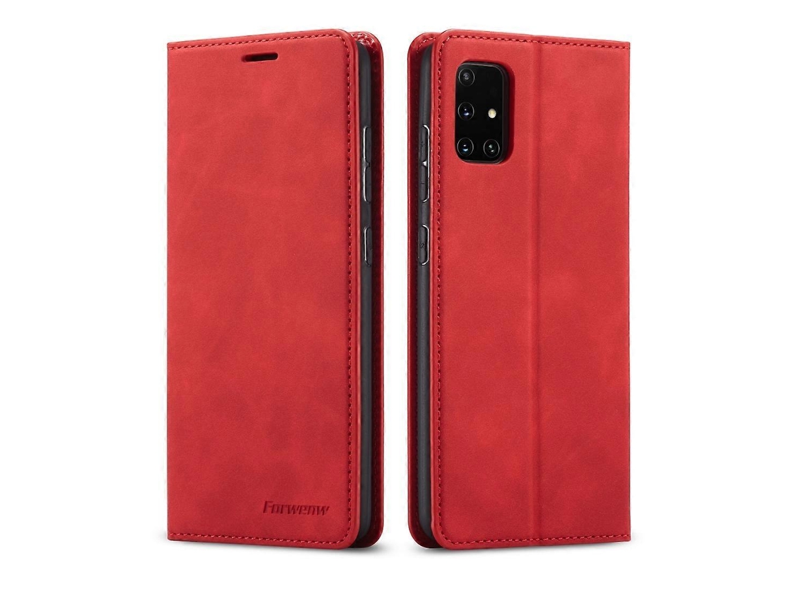 Capa De Couro Flip Horizontal Com Magnetismo Forte Para Samsung Galaxy A31 Forwenw Dream Series Oil Edge Com Suporte, Compartimentos Para Cartões, Car