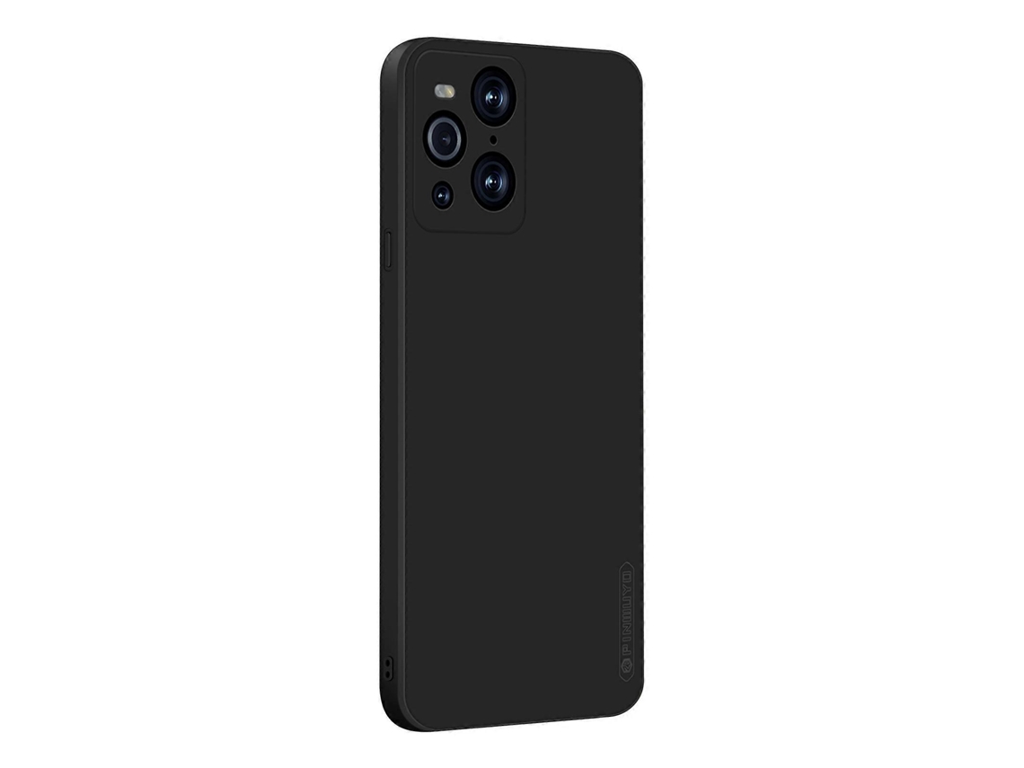 Capa De Silicone Líquido Tpu À Prova De Choque Para Oppo Find X3 / Find X3 Pro Pinwuyo Touching Series (preta)