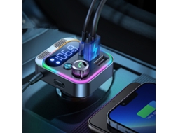 Transmissor Fm Bluetooth Carregador De Carro Tomada De Acendedor De Cigarro Adaptador Usb Duplo SUNNY SPACES