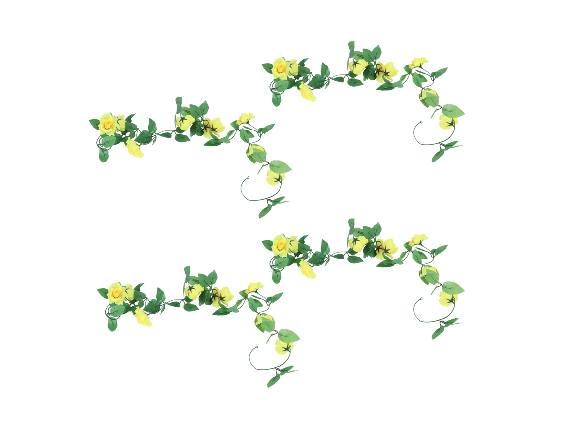 4pcs Rosas Artificiais Diy Decoração Casamento e Casa