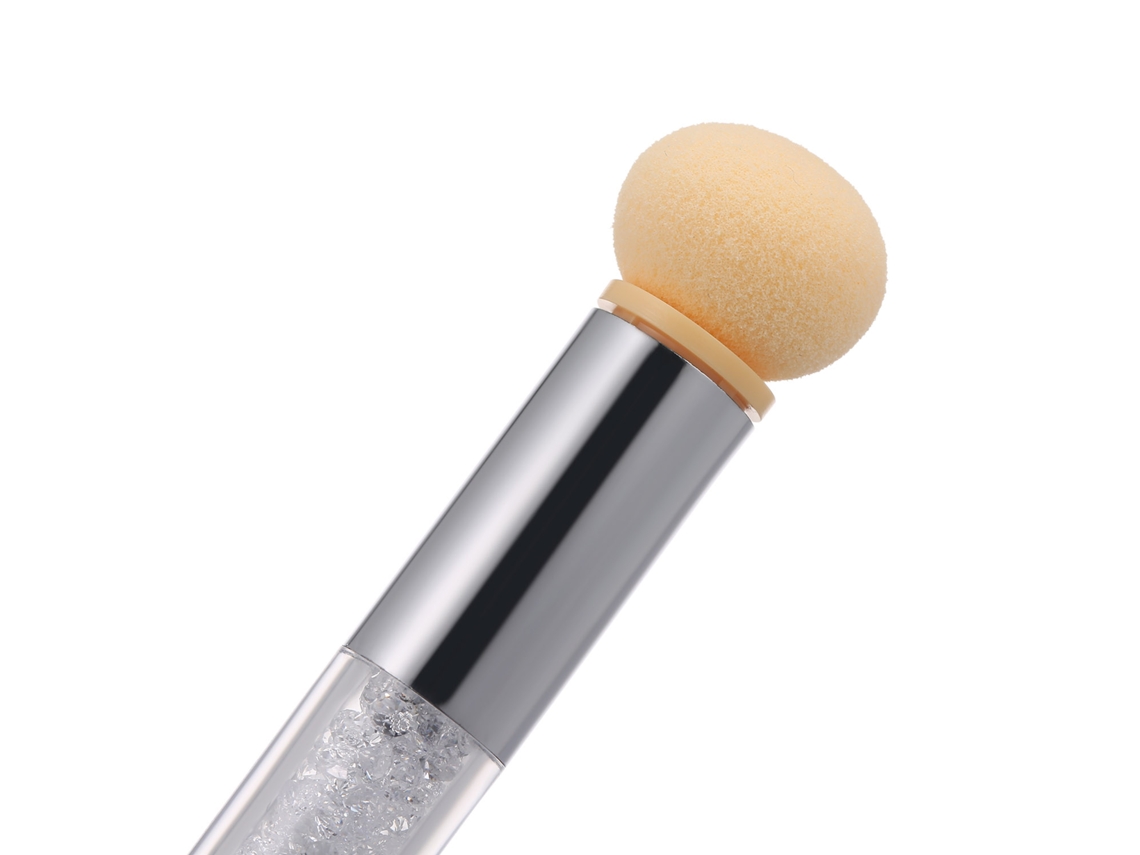 Kit 3 Pincéis Sponge Para Unhas Com 4 Cabeças Gradiente Ombre Diy Ferramenta De Manicure