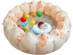 Piscina inflável para bebês, portátil com borda macia CHABERLU