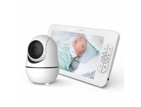 Monitor De Bebê Yuysan Sm70 Wireless Hd Baby Care Com Intercomunicador Bidirecional Monitoramento De Temperatura Ambiente