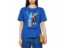 Rockinstone Bill And Ted Minimal Solid Royal Adult T-shirt Size:xxl