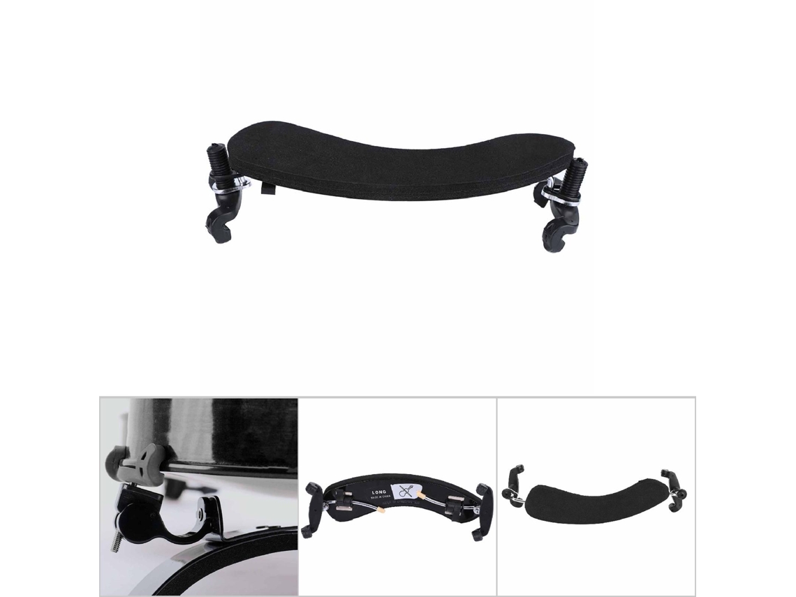 Apoio de Ombro em Plástico Preto com Superfície de Esponja para Violino AQUAFORGE (4/4)
