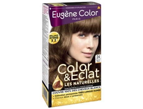 Color & Eclat Les Naturelles Tintura Permanente de Muito Longa Duração Cor: 24 Louro Dourado EUGÈNE COLOR