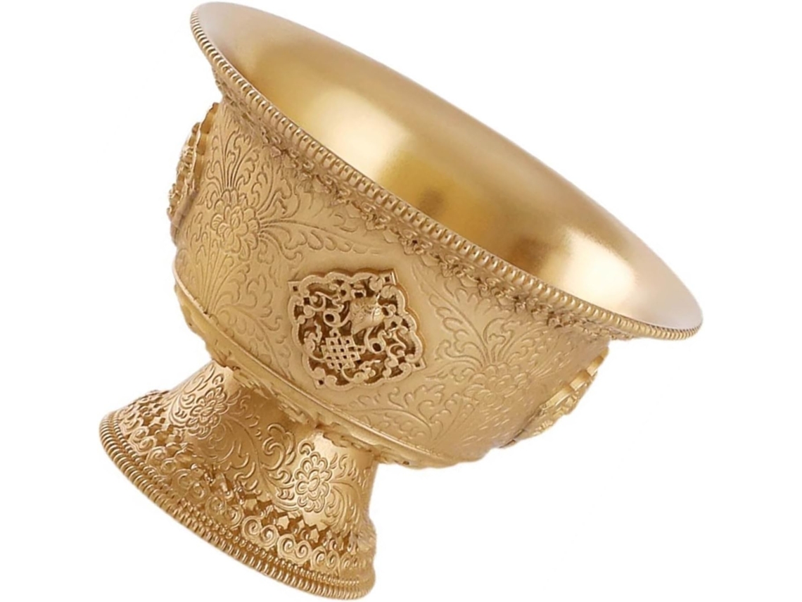 Copo De Água De Latão Para Uso Doméstico, Com Textura Ideal Para Oferendas Em Templos E Meditação. Fácil