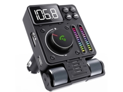 Adaptador Bluetooth Para Carro Transmissor Fm Bluetooth 5.3, Carga Rápida Pd 30w, Reprodutor Hifi Yizhood (preto)