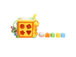 Mali brinquedo Musical Tambor Infantil com Luzes Hexaedro Brinquedos Educacionais para Bebês