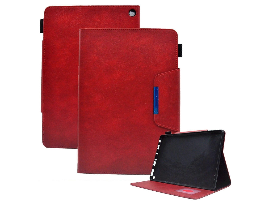 Capa de couro com textura cruzada Webake e fecho magnético para tablet Amazon Fire Max 11 (2023)