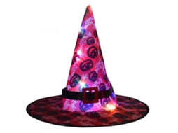 Chapéu De Bruxa Brilhante Acessório De Festa