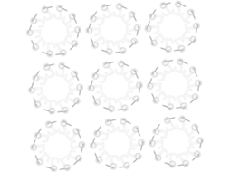 100 Tachinhas Transparentes Para Murais E Paredes, Ideais Pendurar Fot