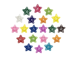 Rebe bolas de Ratán Decorativas Corazón/estrella de Cores Mistas Relleno de Florero Manualidades Decoração Pendente Dia Dos Namorados