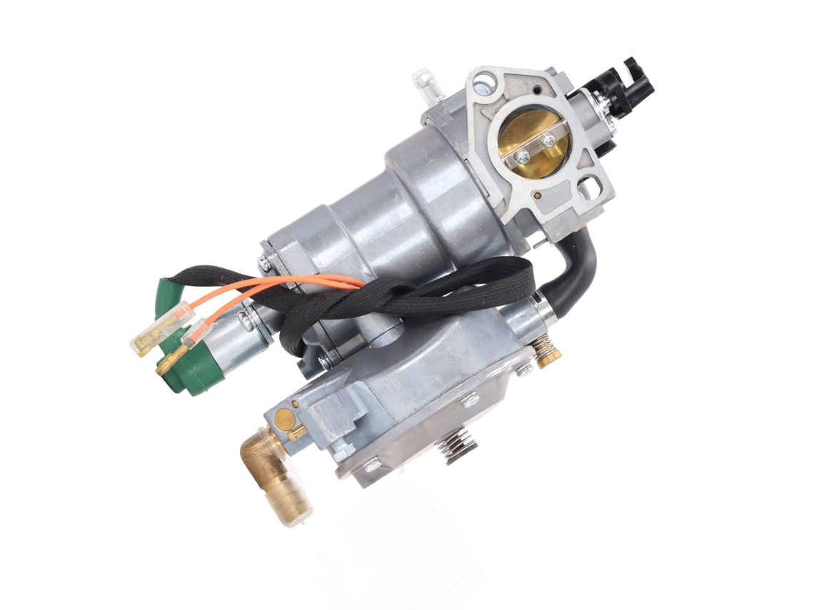 Carburador Dual Fuel Para Gerador Gasolina Glp Com Damper Manual