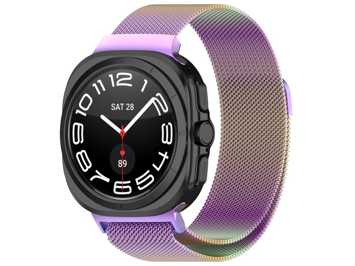 Bracelete Para Samsung Galaxy Watch Ultra2 47mm Arco-íris