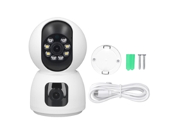 Câmera de Segurança Hd 1080p Wifi 360 Graus Visão Noturna Comunicação Bidirecional Sem Fio | S/MARCA