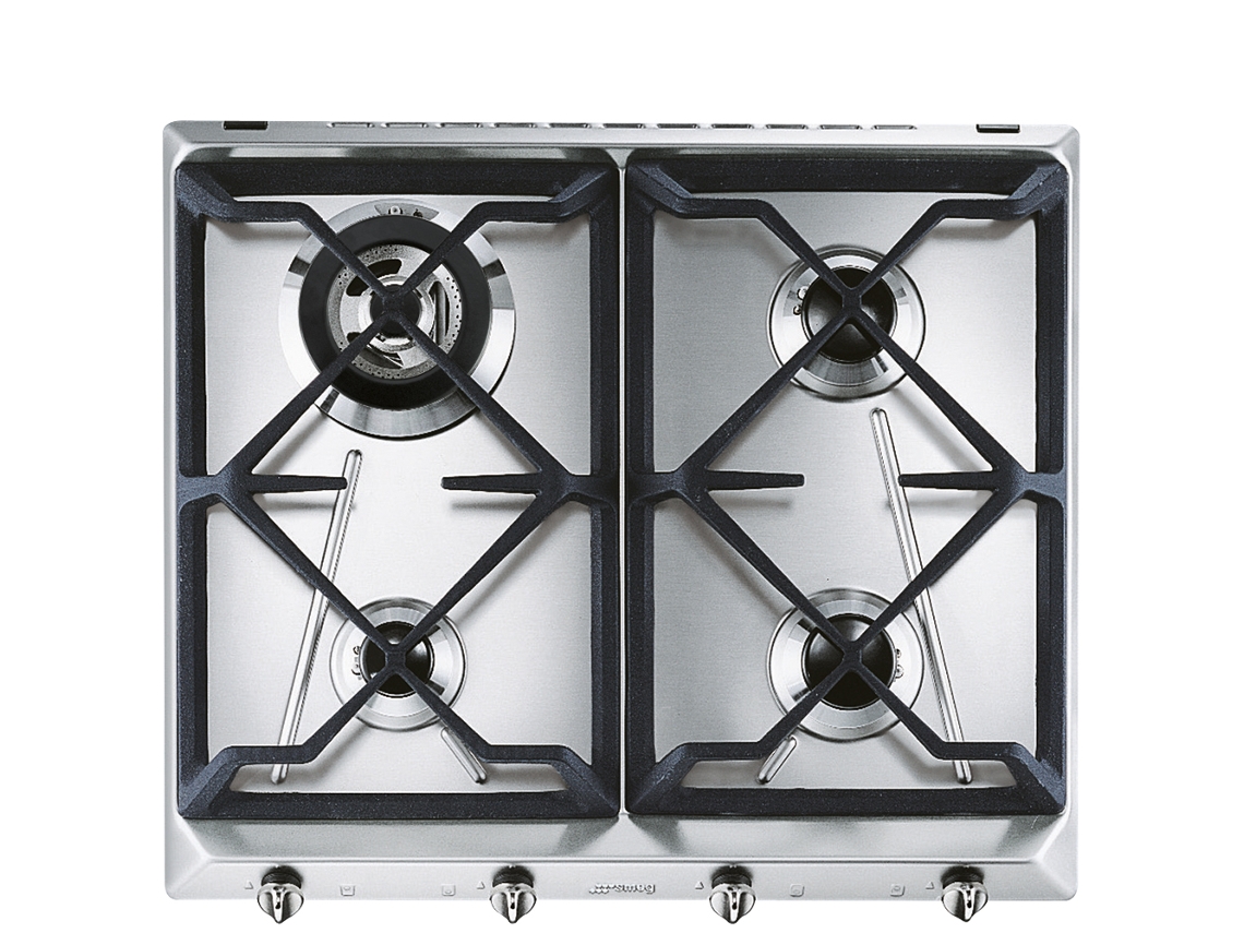 Placa de Gás SMEG SRV564GH3 (59.5 cm - Inox)