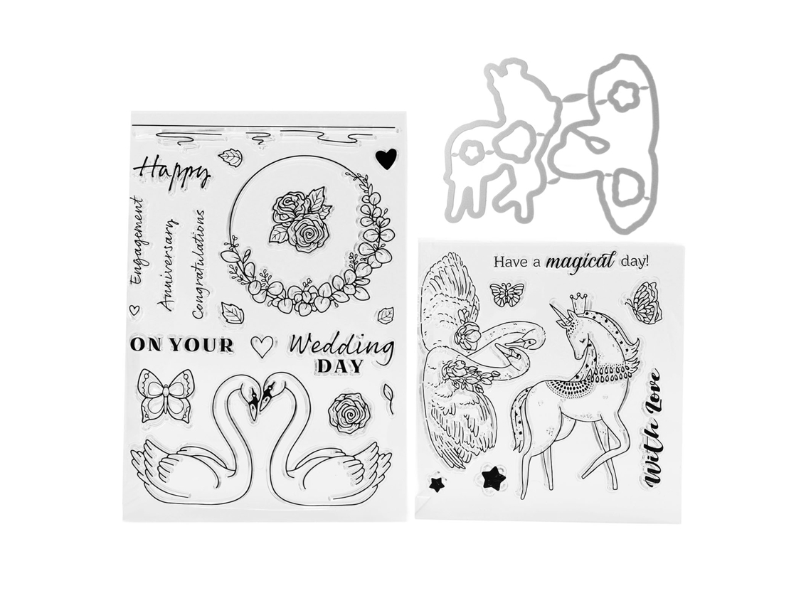 Sello Transparente Diy Para Scrapbooking E Cartões, Estilo Dia De São Valentim Reutilizável