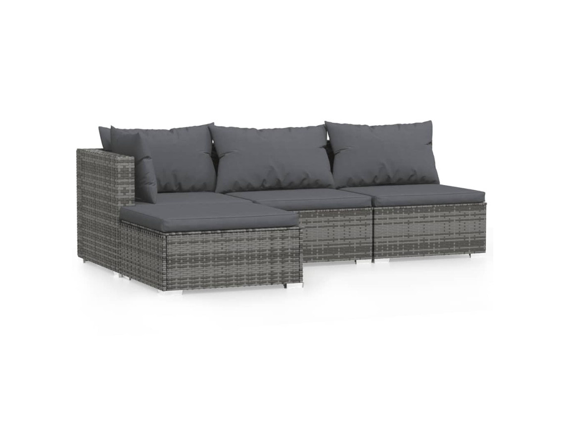 Garden Lounge Set, Garden Lounge Sets Vidaxl Cinzeto Rattan / Vime (n/a)