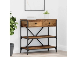 Vidaxl Aparador Com Gaveta Castanho 75 X 34,5 X 75 Cm Madeira