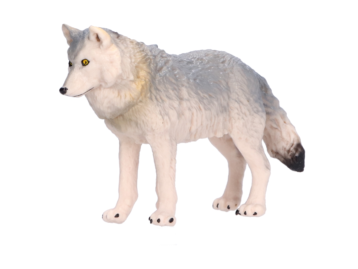 Mali modelo de Lobo Selvagem Simulado Brinquedo Educativo Decorativo para Mesa Crianças Acima de 3 Anos