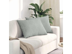 Vidaxl Travesseiros De Sofá 2 Pcs Cinzento-claro 70 X 50 Cm