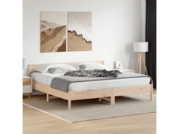 Vidaxl Cama Sem Colchão 180x200 Cm Madeira De Pinho Maciça