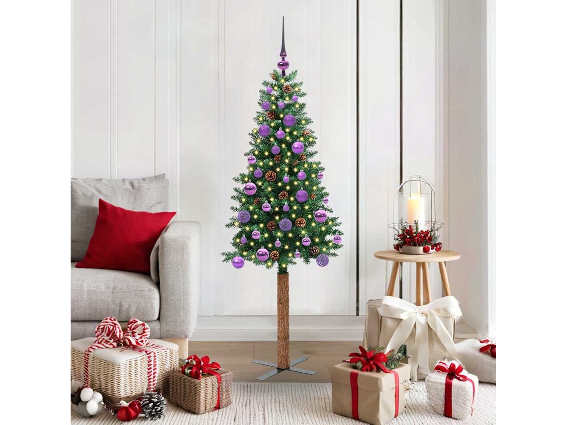 Vidaxl Árvore De Natal Slim Verde 150 Cm