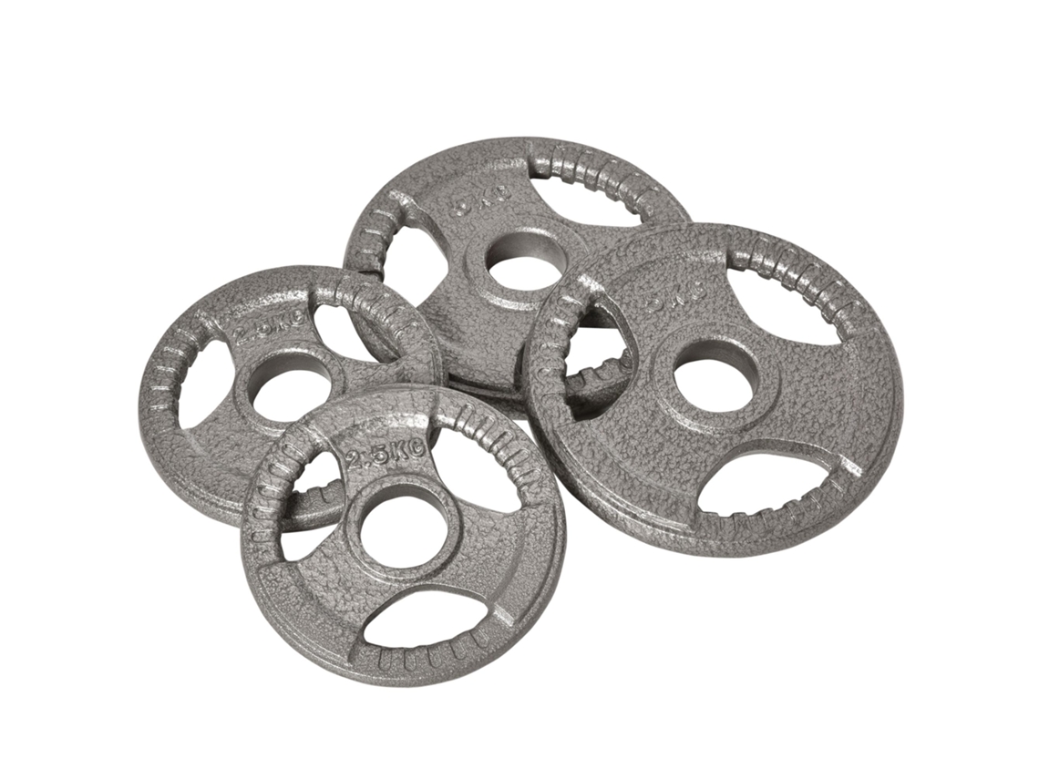 Anilhas De 2,5/2,5/5/5 Kg, 4 Anilhas Para Levantamento De Peso, Anilhas De Aço Para Halteres