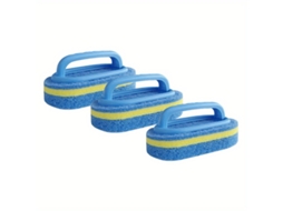 3 Unidades de Escova de Esponja AQUAFORGE para Piscina para Paredes Fundo Degraus e Azulejos