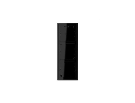 Cubo Ls | Caixa De Superfície 3 Elementos Preto Jung Ls583asw