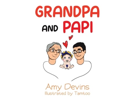 Livro Grandpa and Papi de Amy Devins (Inglês)