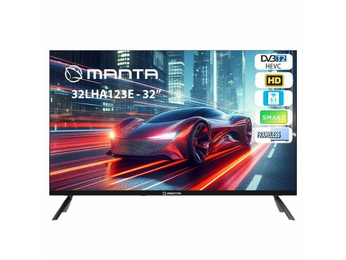 Smart Tv MANTA 32Lha123E Preto e 32