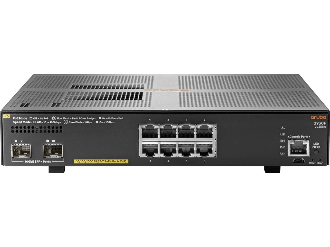 Switch HP Aruba 2930F 8G PoE+ 2SFP+