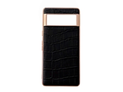 Capa De Celular Com Textura De Crocodilo E Galvanoplastia Para Google Pixel 7