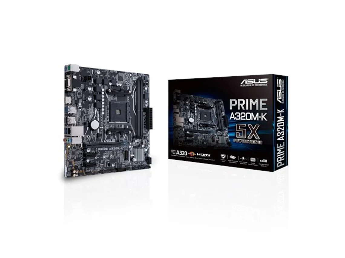 Motherboard ASUS Prime A320M-K (Socket AM4 - AMD 320 - Micro ATX)
