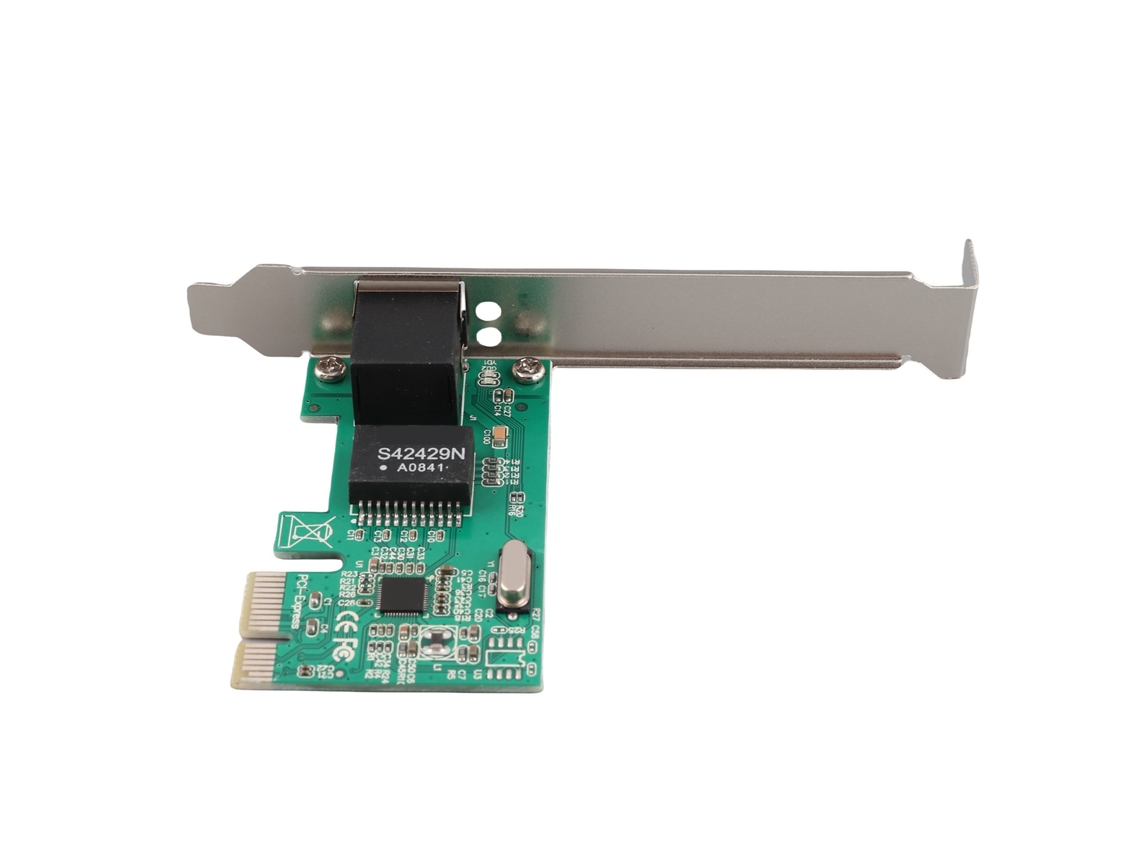 Cartão De Rede Pcie 10m 100m Ethernet Com Interface Pci Express X1 Para Pc Desktop Luz Dourada