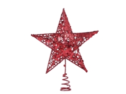 Estrella Navideña de 10 Polegadas, Decoração Navideña Brilhante, Estrella Navideña, Roja* ZYBLSSBB