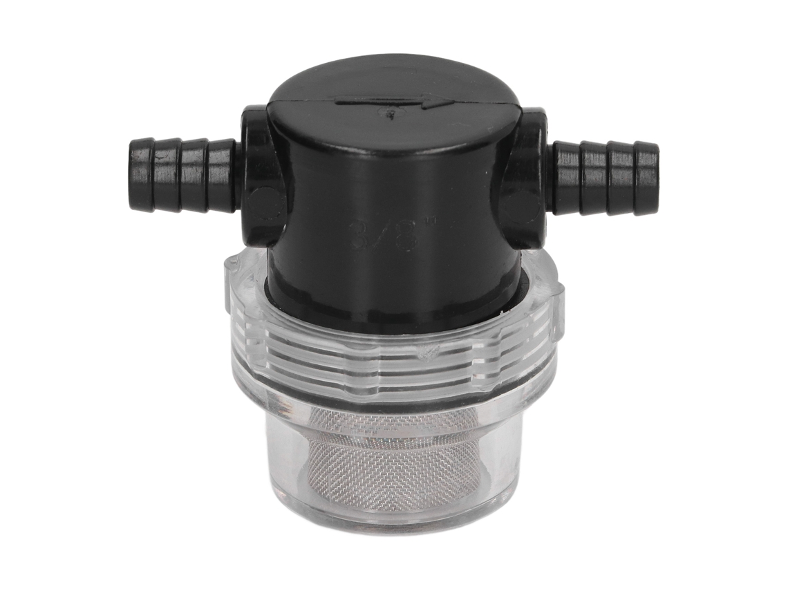 Filtro De Bomba De Água Inline Com Strainer Barb Abs 3/8in 1/2in Para Bombas Dc 12v 80 Psi
