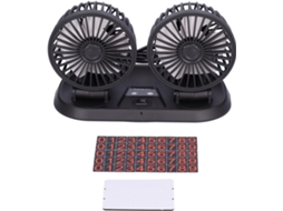 Ventilador Automotivo Marhynchus Com Duas Cabeças, Rotação De 360°, 2 Velocidades, 10w, Usb Com Adesivo Numerado