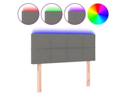Led Headboard, Led Headboards Vidaxl Cinzeto Tecido (80 X 5 X 78/88 Cm)