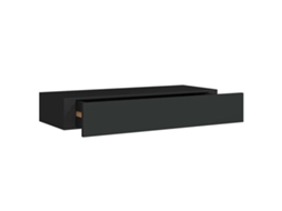 Drawer Shelf, Drawer Shelves Vidaxl Preto Mdf (60 X 23.5 X 10 Cm)
