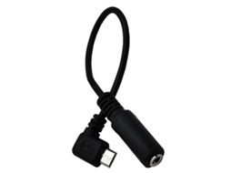 Cabo Adaptador De Áudio Micro Usb Para Conector 3,5 Mm Com Usb Macho Angular