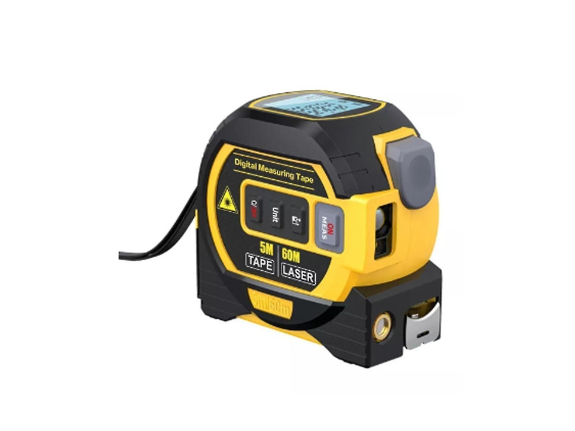 Lurelia Telêmetro Laser Fita Métrica Inteligente Multifuncional 60 M Laser Measure Com Fita Métrica De 5 M