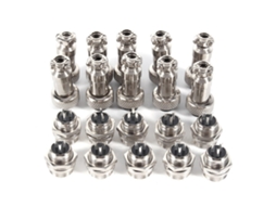 Laxiscreed Conector De Avião Gx12 3pin 12mm Para Montagem Em Painel Metálico