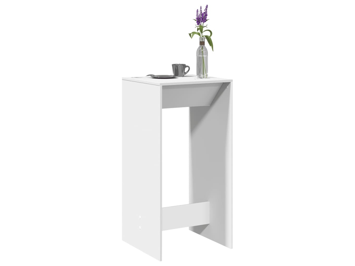 Vidaxl Mesa De Bar 51x50x103,5 Cm Derivados De Madeira Branco